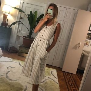 Urban Renewal remnants striped midi dress UO